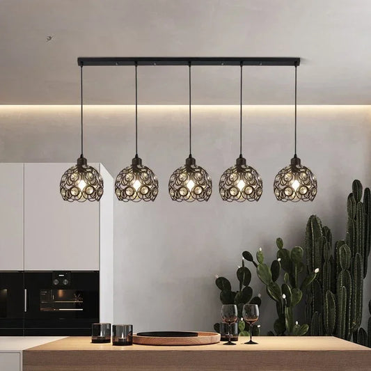 DecorBites™ Crystal Dining Pendant Lamp - Modern Nordic Minimalist Design