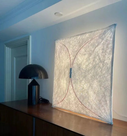 DecorBites™ LED Square Fabric Wall Lamp | Minimalist Design for Living Room, Bedroom, Corridor