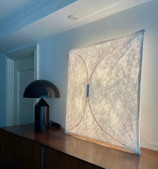 DecorBites™ LED Square Fabric Wall Lamp | Minimalist Design for Living Room, Bedroom, Corridor