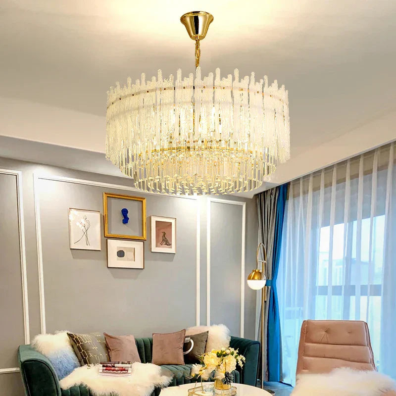 Lámparas de techo DecorBites™ Crystal Glaze: Lujo nórdico para el comedor del hogar