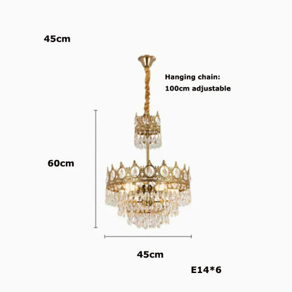 Lámpara colgante LED de cristal DecorBites™ para sala de estar