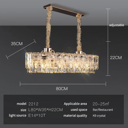 DecorBites™ Crystal Ring Chandelier: 2024 Luxury Bedroom Dining Room Lighting