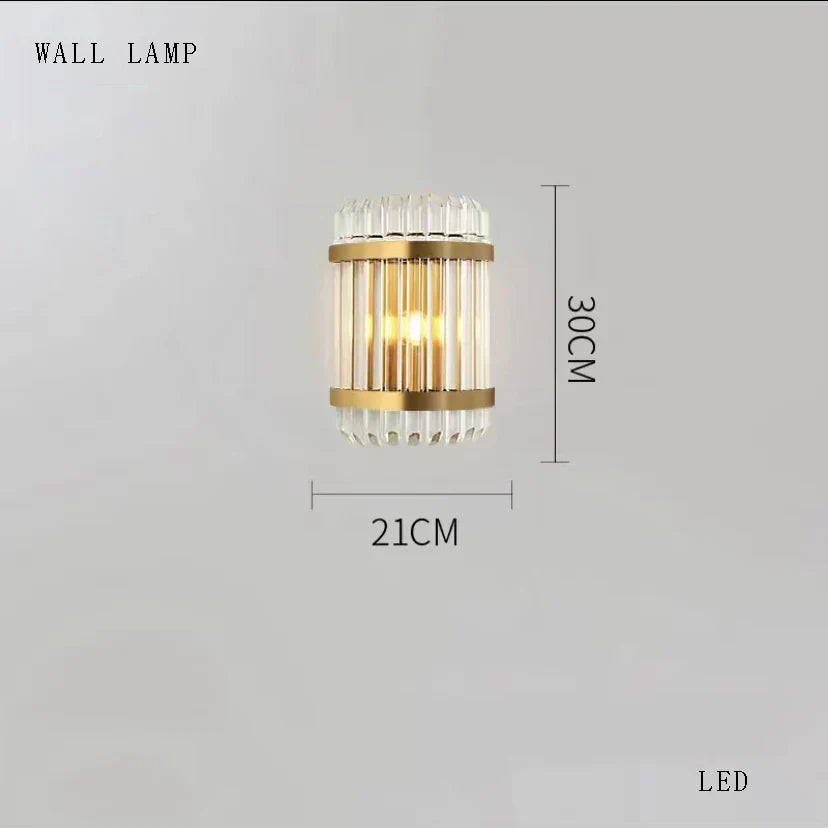 DecorBites™ Gold Crystal LED Multi-layer Pendant Lights for Living Room Bedroom Decoration