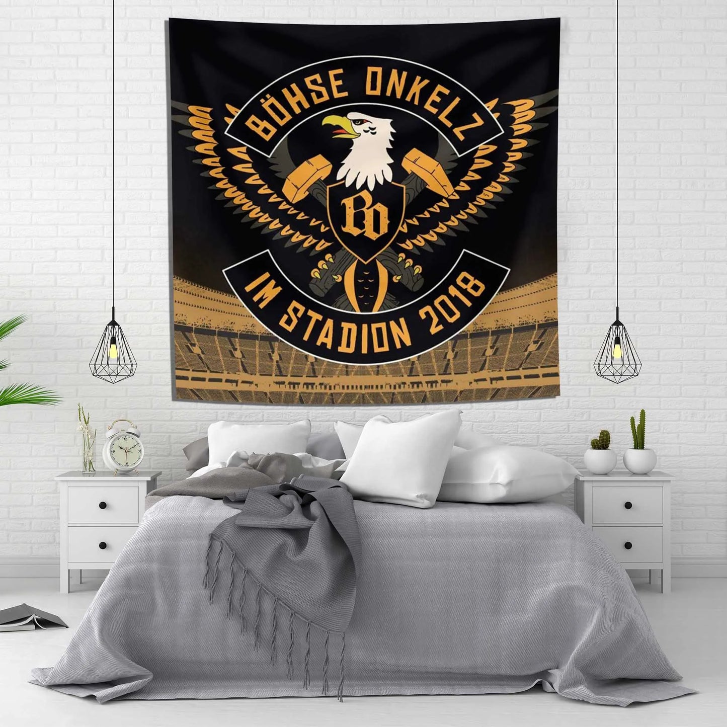 Decobites Bohse Onkelzs German Rock Band Tapestry Flag Wall Decoration