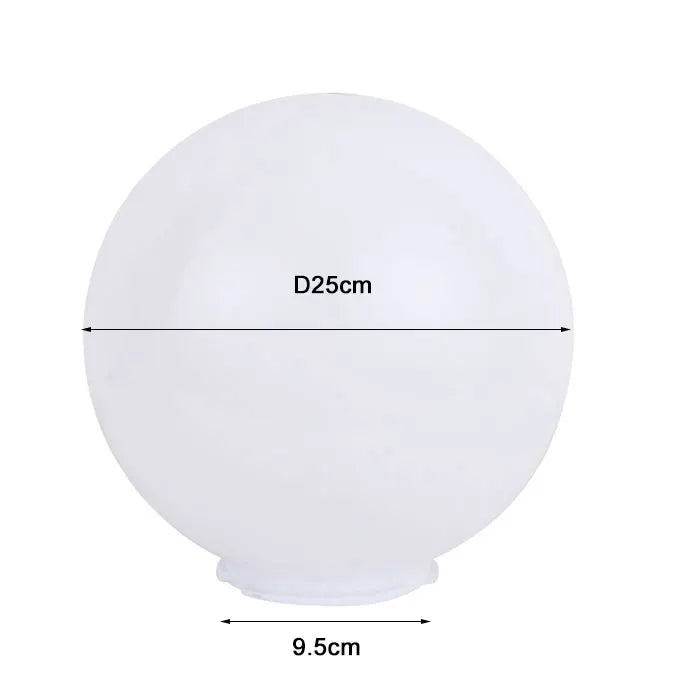 غطاء مصباح دائري من الأكريليك من DecorBites™ لإضاءة الحديقة الخارجية ذات الأعمدة