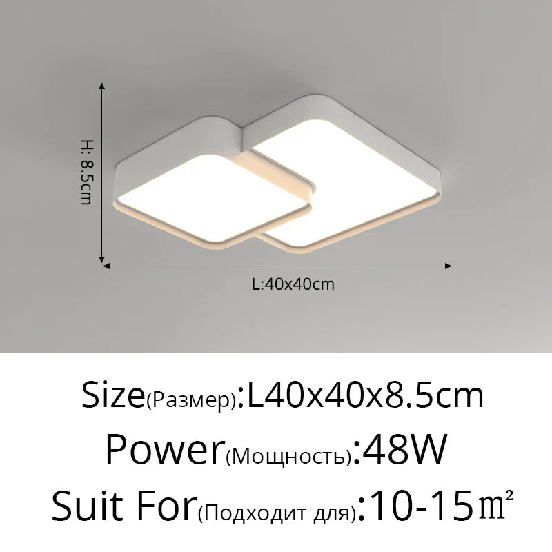 DecorBites™ LED Acrylic Chandelier - Modern Indoor Lighting for Bedroom Kitchen Living Room