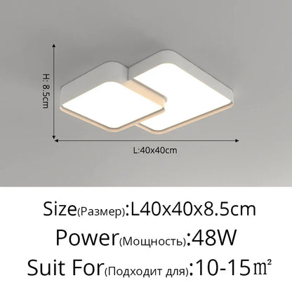 DecorBites™ LED Acrylic Chandelier - Modern Indoor Lighting for Bedroom Kitchen Living Room