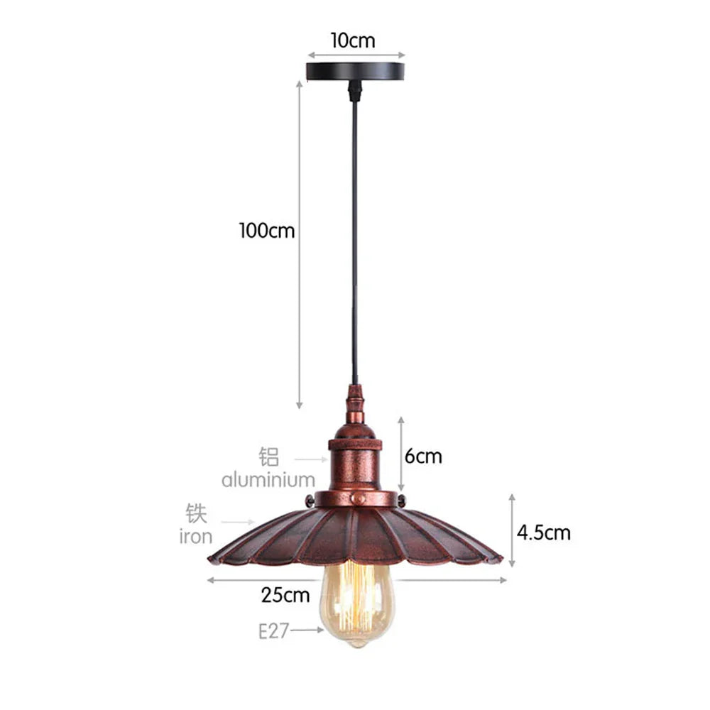 DecorBites™ Iron Pendant Light for Dining Room, Kitchen, and Bedroom