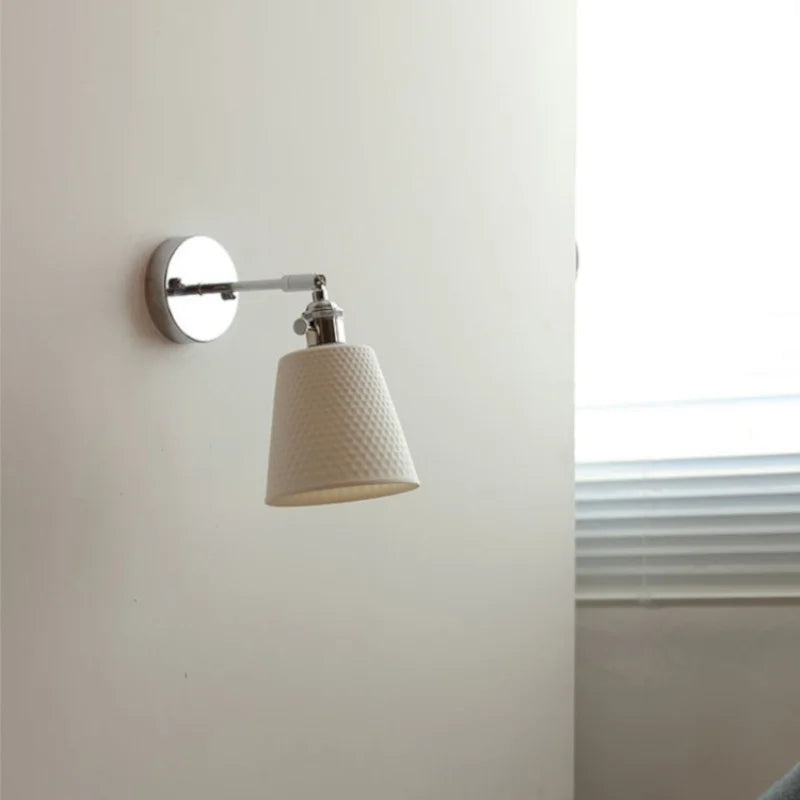 DecorBites™ Ceramic LED Wall Light Fixture Up Down Rotate Modern Style Bedside Lamp