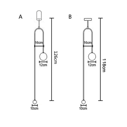 Lámparas colgantes LED DecorBites™ con bola de cristal y acabado en latón para iluminación de restaurantes y dormitorios