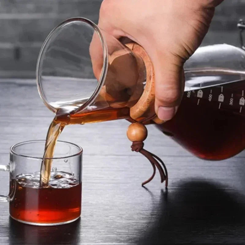 Decorbites™ Glas-Kaffeekanne mit Stahlsieb-Tropffilter für Barista-Pour-Over