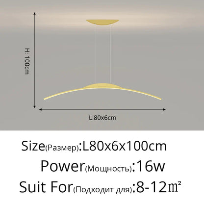 مصباح معلق LED من DecorBites™ - إضاءة بسيطة معلقة لغرفة الطعام وديكور المنزل