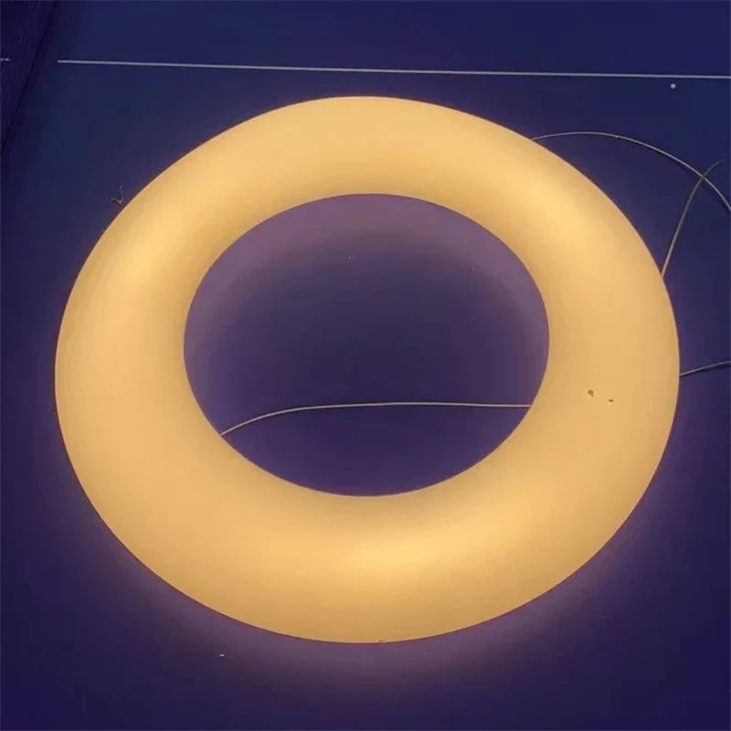 DecorBites™ Cloud Pendant Light: Nordic Minimalist Doughnut Chandelier for Living Room & Kid's Bedroom