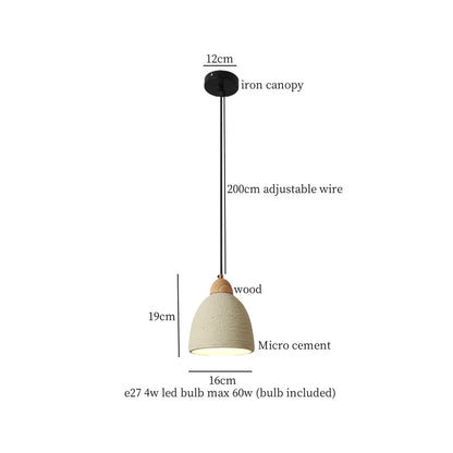 DecorBites™ Cement LED Pendant Lights for Bedroom Living Room Kitchen House Decor