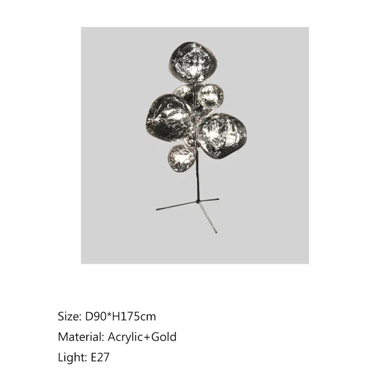 DecorBites™ LED Lava Floor Lamp Nordic Minimalist Indoor Lighting Room Bedroom Standing Light