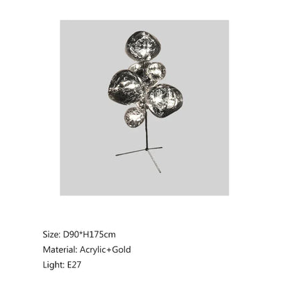 DecorBites™ LED Lava Floor Lamp Nordic Minimalist Indoor Lighting Room Bedroom Standing Light