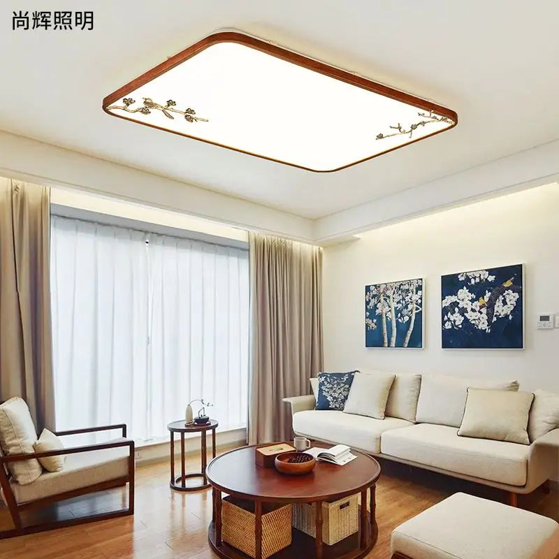 DecorBites™ Chinese Style LED Ceiling Lamp, Ultra-Thin Round Design for Living Room and Bedroom
