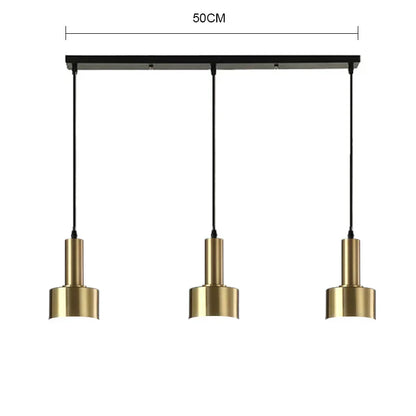 DecorBites™ Gold E27 LED Pendant Light Nordic Chandelier for Indoor Living Room & Bedroom