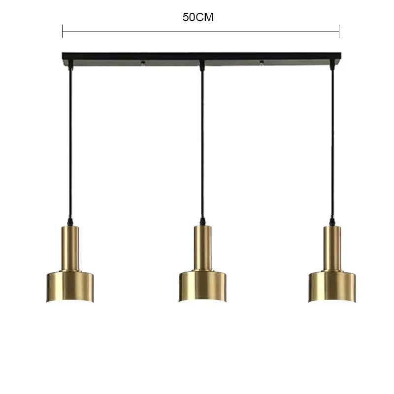 Decorbites™ Gold E27 LED Hängelampe Nordische Kronleuchter für Innenräume Wohnzimmer & Schlafzimmer