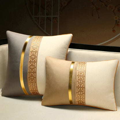 DecorBites™ Chinese Style Decorative Pillow Cover for Home, Living Room, Sofa, Bedside