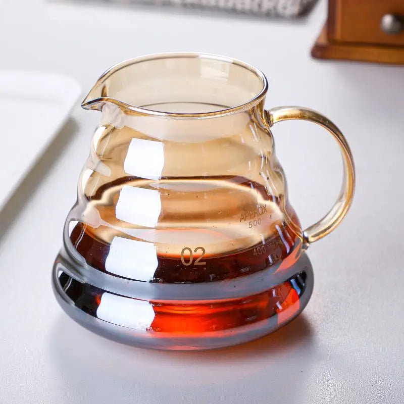 Decorbites™ Glas-Perkolator-Kaffeekanne mit wiederverwendbarem Filter – Kaffeuzubehör