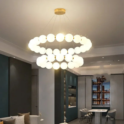 DecorBites™ LED Acrylic Chandelier for Living Room Bedroom Hall Pendant Lamps