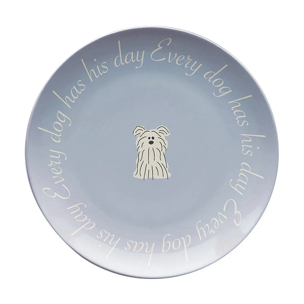 Plato de fibra de bambú redondo al estilo coreano Decorbites™ para postres, frutas y pasteles