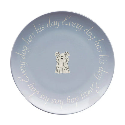 DecorBites™ Korean Style Round Bamboo Fiber Dining Plate for Desserts, Fruits, and Cakes