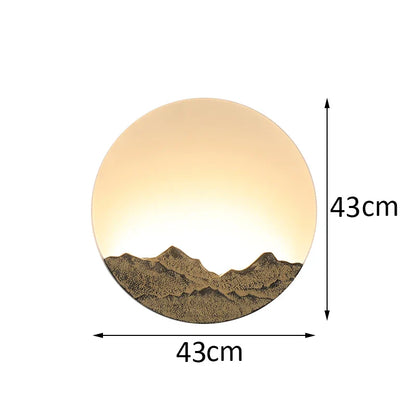 DecorBites™ LED Wall: Chinese Style Living Room Round Bedside Aisle Stairwell Hotel Tea Room Lighting