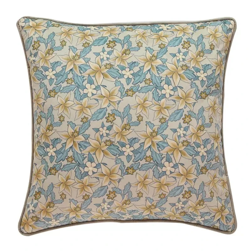 DecorBites™ Camellia Floral Velvet Cushion Cover for Sofa Couch Bed - Luxe European Style