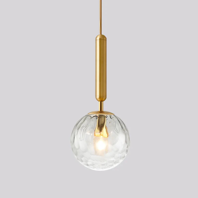 DecorBites™ Glass Ball Pendant Light for Dining Room & Bedroom Decor