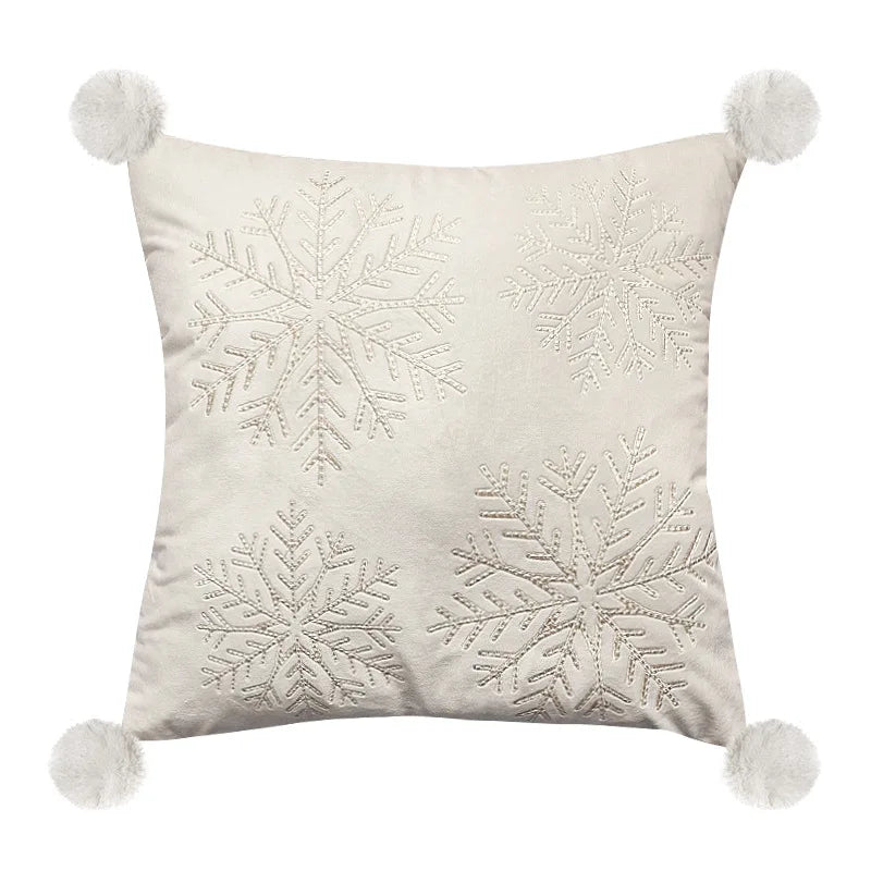 DecorBites™ Embroidered Christmas Pillow Cover Set - Festive Holiday Home Decor