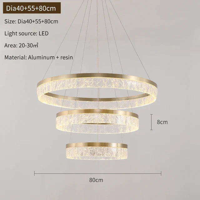 Chandeliers LED Oro Decorbites™ para una decoración elegante en hogares y hoteles