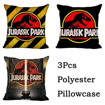 DecorBites™ Jurassic Park Dinosaur Pillowcase Cover for Living Room Sofa and Chair