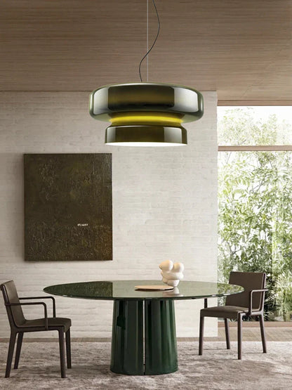 DecorBites™ Amber Glass Ceiling Pendant Lights for Kitchen Island Dining Table Decoration