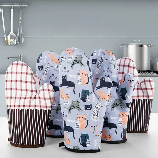 DecorBites™ Heat-Resistant Microwave Gloves for Kitchen Baking Barbecue and Oven
