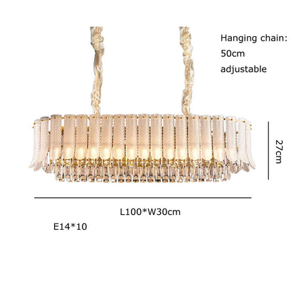 DecorBites™ Crystal Feather Ceiling Pendant Lights for Luxury Home Decor & Living Room