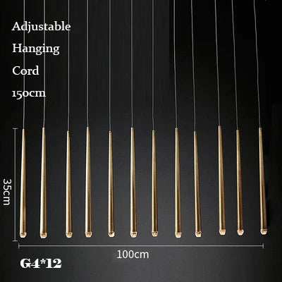 DecorBites™ Gold Copper Chandelier for Living Room, Staircase, Foyer, Dining Room, Cafe, Bar