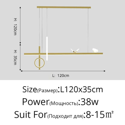 DecorBites™ LED Pendant Lights: Remote Controlled Modern Lighting for Home Décor