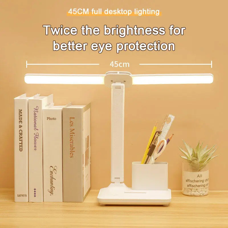 DecorBites™ LED Desk Lamp: Stepless Dimming, Multi-function Night Light, Bedroom Reading Light