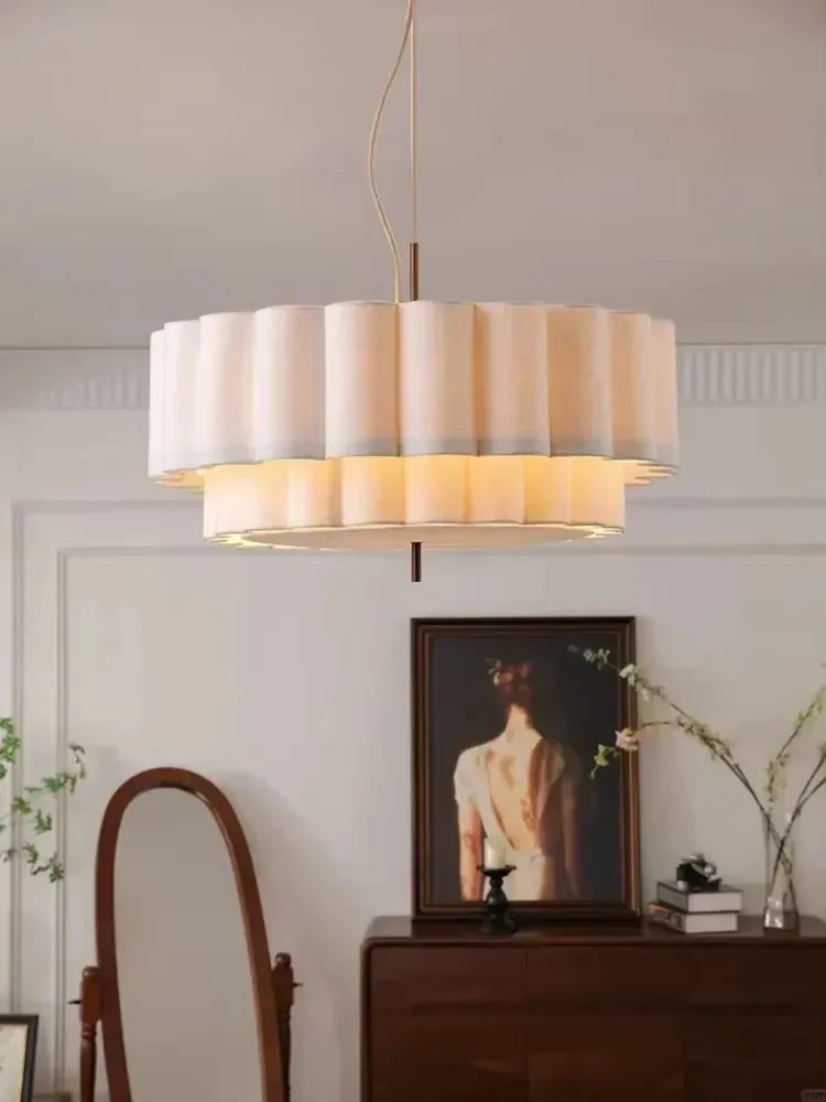 DecorBites™ Bohemia Fabric Chandelier Pendant Lamp for Living Room, Bedroom - Modern Indoor Lighting Fixtures
