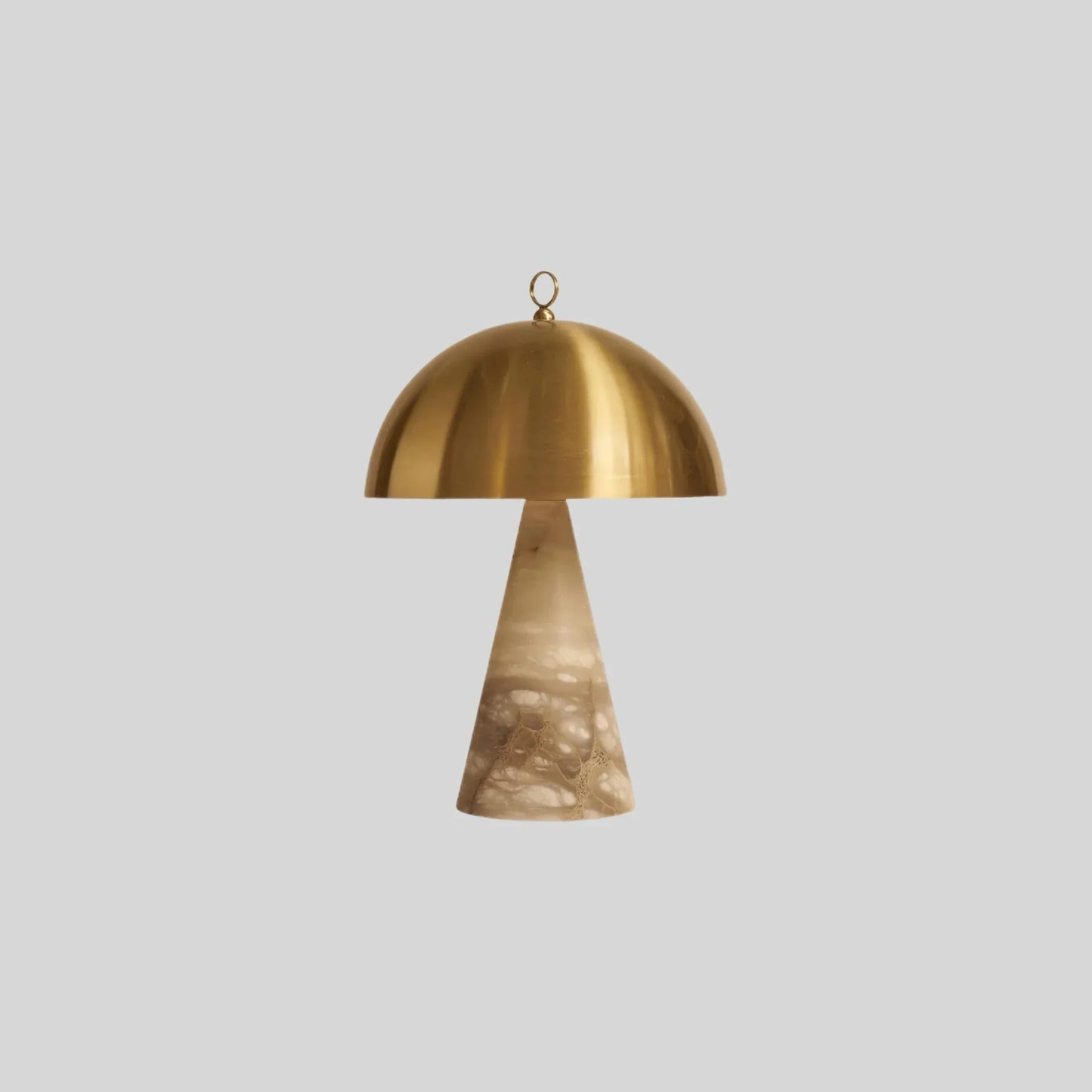 DecorBites™ Elegant Natural Marble Table Lamps with Copper Stone Base