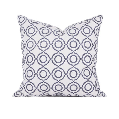 Fundas de cojín DecorBites™ Noble con bordado geométrico para sofá de sala de estar