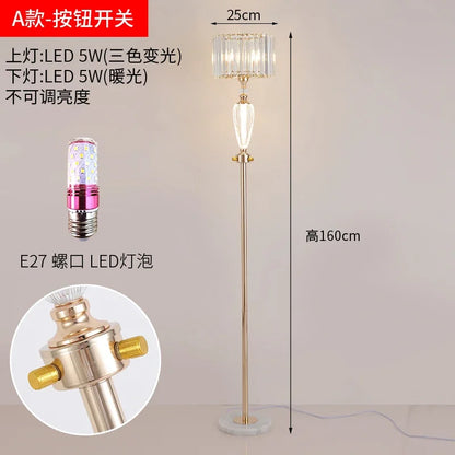 Lámpara de escritorio de cristal DecorBites™: Lámpara de noche decorativa moderna y de alta gama