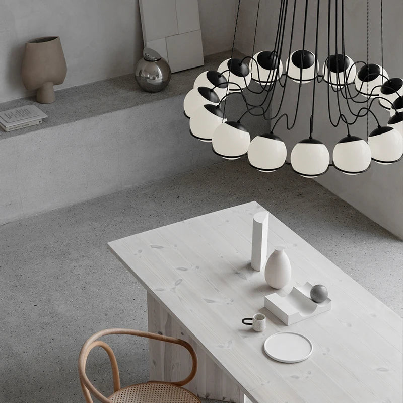 DecorBites™ Glass Shade LED Pendant Lights for Modern Nordic Minimalist Home Decor