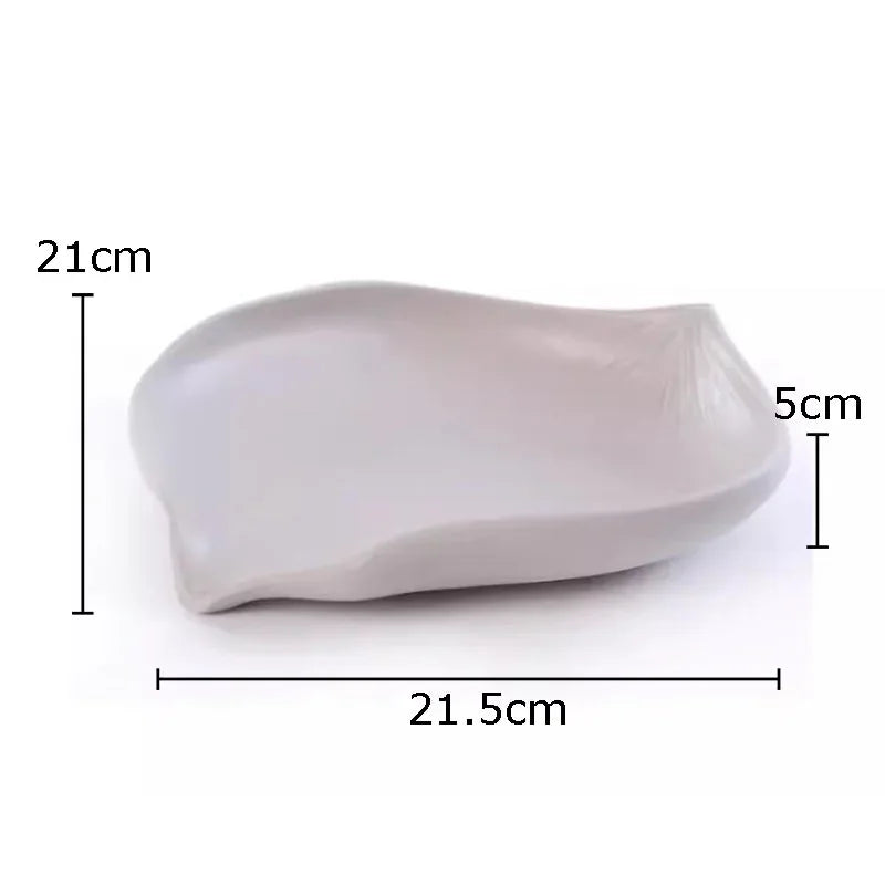 DecorBites™ Leaves Tray Jewelry Stand - Multicolour Earrings & Necklace Display Plate