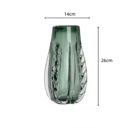 DecorBites™ Crystal Vase: Elegant Glass Flower Pot Home Decor and Terrarium Arrangement