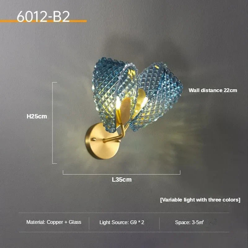Lámpara de techo LED DecorBites™ Luxe Copper Leaf para el hogar, el dormitorio y el comedor