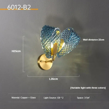 Lámpara de techo LED DecorBites™ Luxe Copper Leaf para el hogar, el dormitorio y el comedor
