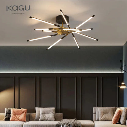 DecorBites™ Black LED Ceiling Chandelier for Nordic Modern Home Decor